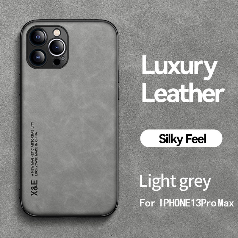 eybag Magnetic Luxury PU Leather Phone Case For iPhone 13 11 12 Pro Max XS Max XR X 7 8 Plus 13Pro 11 Soft Matte Business Back Cover