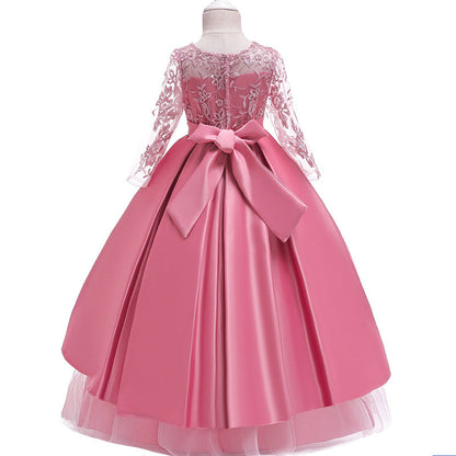 Party gifts Party decoration hot sale new New Quality Party Girl Dress Teenage Christmas Children Wedding Lace Flower Girl Dress Clothes Princess Pageant Long Vestidos