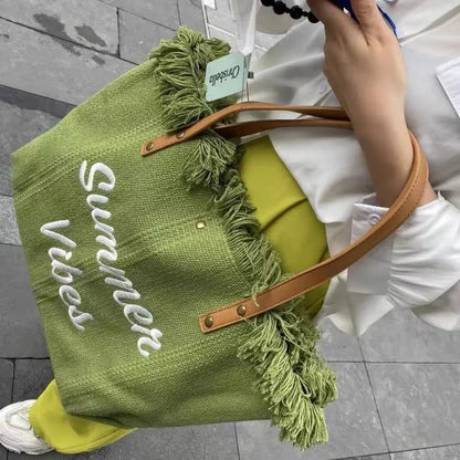 eybag Canvas Women Handbags Large Tote Beach Bag Shopping Bags Underarm Shoulder Bag For Female Casual Canvas Beach Bags