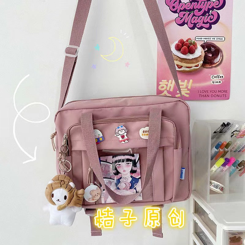 eybag Japanese High School Girls JK Bag Transparent Handbags Book Bag Satchels Shoulder Bag Itabag Big Crossbody Bags Women Ita bag