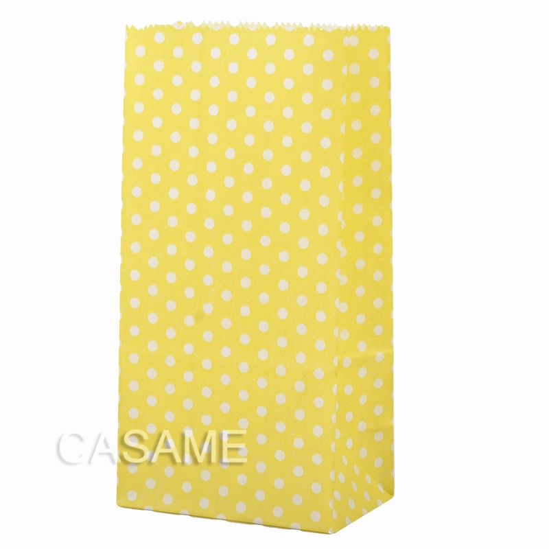 eybag New paper bag mini Stand up Colorful Polka Dot  Bags 18x9x6cm Favor  Open Top Gift Packing paper Treat gift Bag wholesale