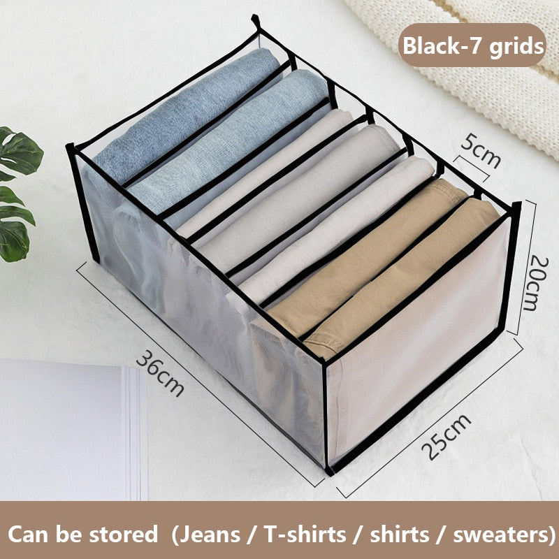 eybag Wardrobe organizer Jeans storage boxes Closet Organizer Foldable Underwear Organizers Pants Storage Dividers Drawer Organizer