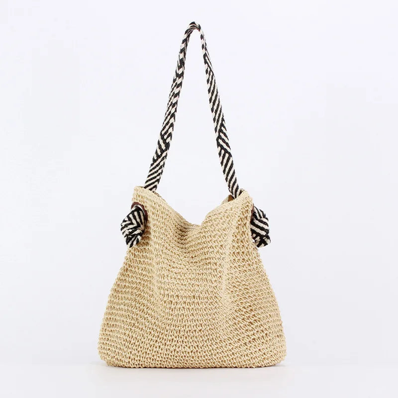 eybag Ladies Fashion Summer Straw Crossbody Bag Women Beach Holiday Shopping Woven Shoulder Handbag Messenger Purses for Women Bags