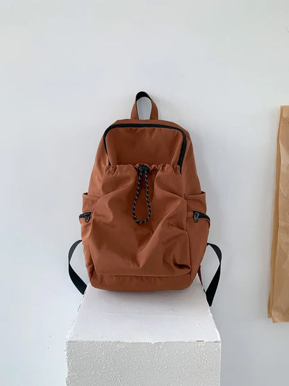 eybag Korean Fashion Commuter Women Backpack LightWeight Nylon Fabric Backpack for Women Causal School Travel Female Small Bag