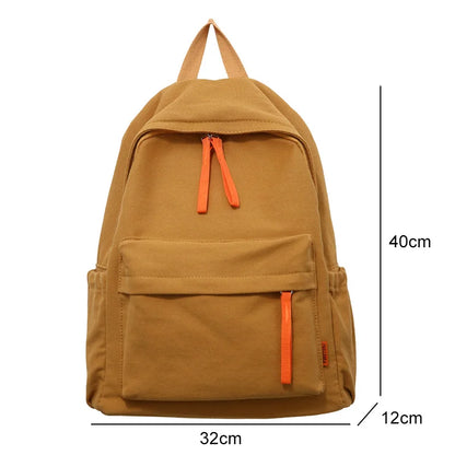 eybag New Nylon Women Backpack Female Twill Kawaii Travel Bag Unisex Solid Color Schoolbag Teenage Preppy Style Small Bookbag