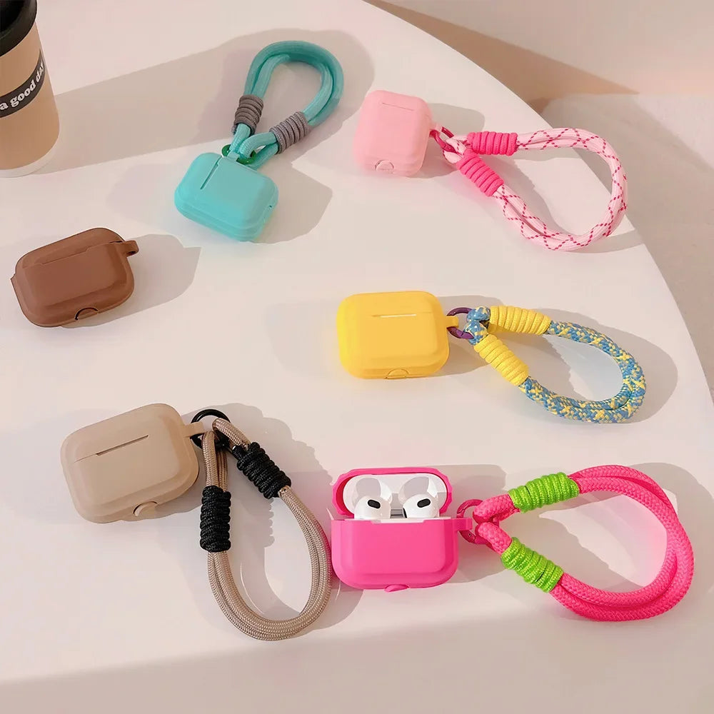 eybag Silicone Case for Apple Airpods 3 Cover Earphone Case Airpods Pro Protective Case for Air Pods Pro 2/ Airpods 1 2 Lanyard Cover