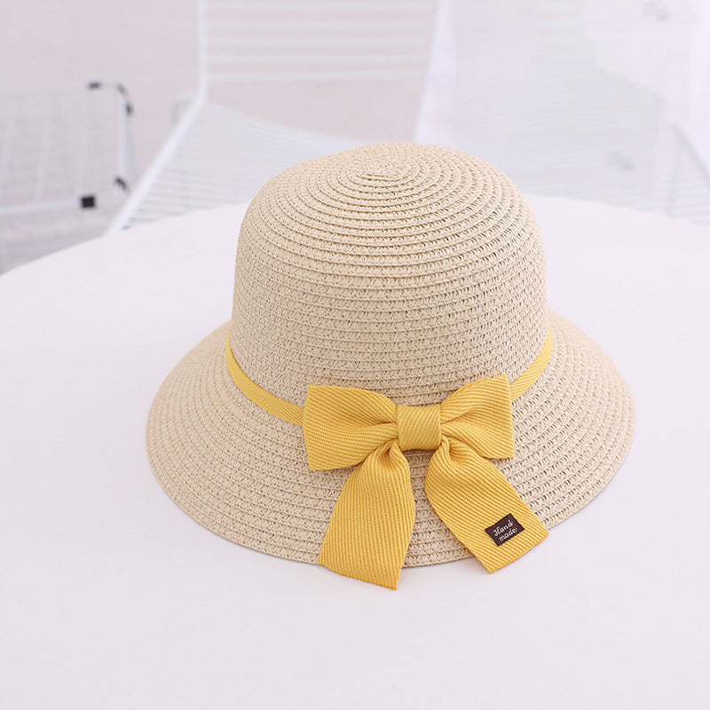 eybag Parent-Child Hat Crossbody Bag For Women Girls Same Paragraph Sun Hat Straw Sun Protection Beach Travel Holiday Parent-Child Cap