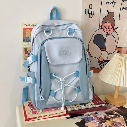 eybag Sense Size Schoolbag Girl Middle School Girl Retro High Value High School Student Backpack Girl