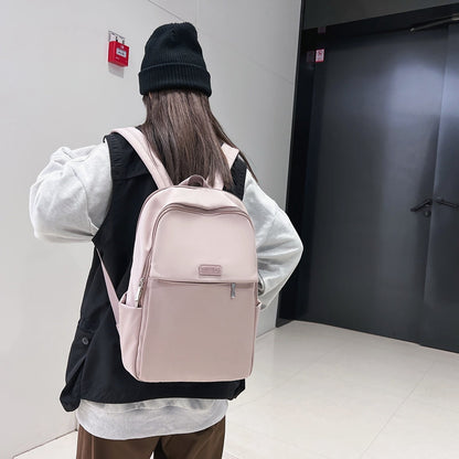 eybag New Solid Color Women Laptop Backpack Female Multi-pocket Travel Bag Schoolbag for Teenage Girl Boy Book Knapsack Mochila