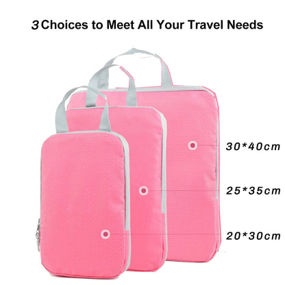 eybag Compression Packing Cubes for Carry on Luggage Travel Luggage Organizer Large Capacity Suitcase Bags Set Waterproof Storage Bags