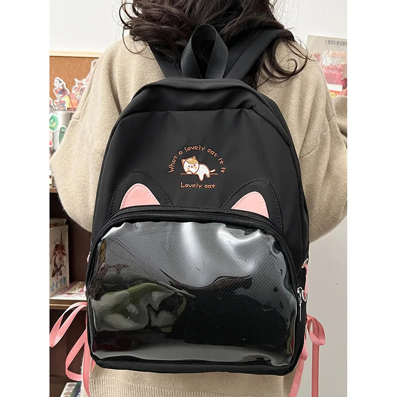 eybag Japanese Kawaii Itabag For 20cm Doll School Bags For College Student Backpack Women Cat Ears Lovely Backpacks Mochilas Mujeres