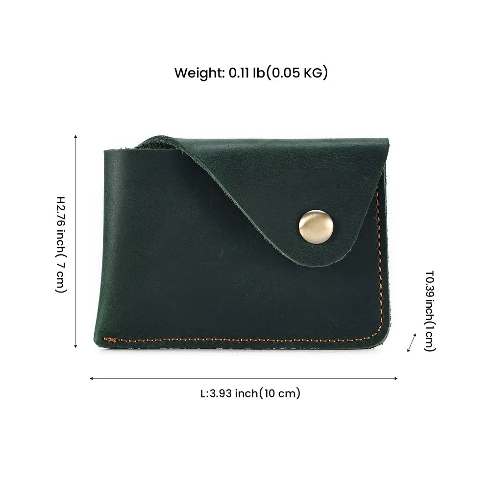 eybag Vintage Cow Leather Credit Card Holder Bank Slim Cardholder Id Card Holders for Men Mini Card Wallet