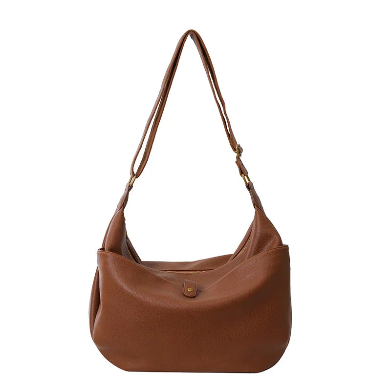 Lkblock High Quality Designer Women Shoulder Bag Female Purses and Handbag Soft PU Leather Large Capacity Tote Bag Underarm Hobo Bag