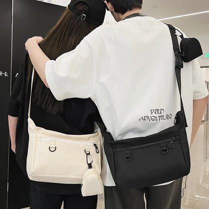 eybag Crossbody Bags Unisex Shoulder Bags Casual Solid Color INS Fashion Composite Bags for Women Men Couple Messenger Bag