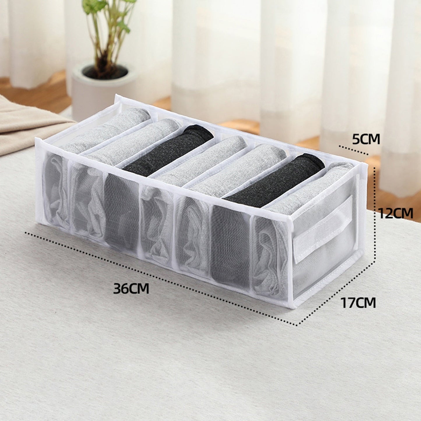 eybag Wardrobe organizer Jeans storage boxes Closet Organizer Foldable Underwear Organizers Pants Storage Dividers Drawer Organizer