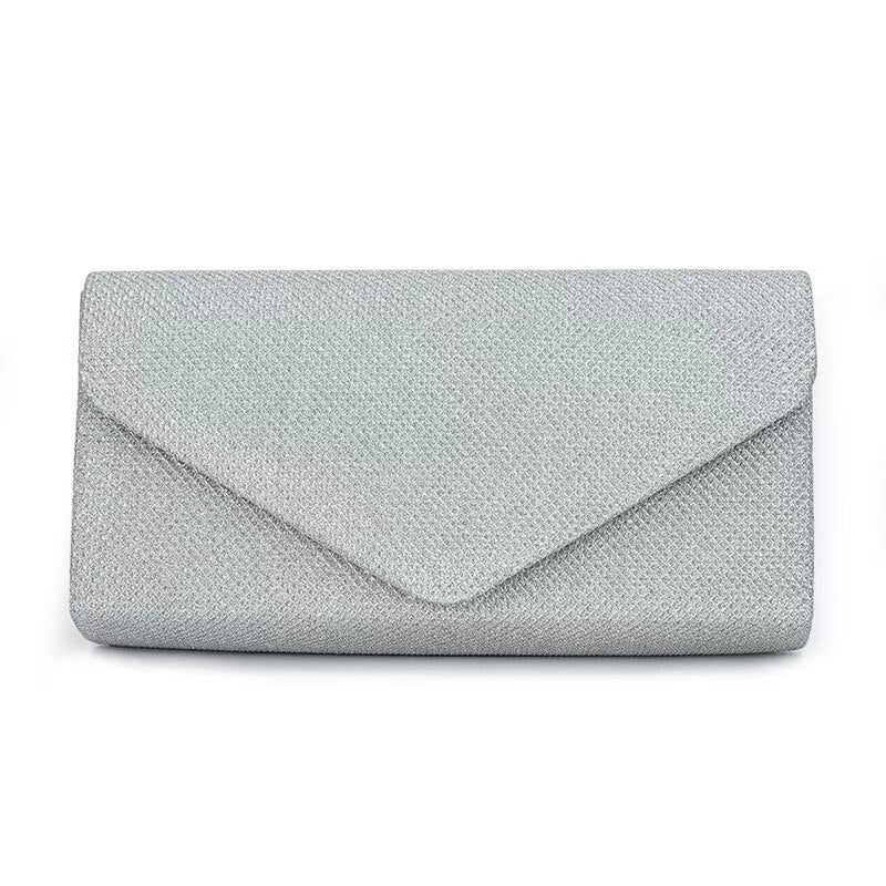 Lkblock Fashion Ladies Glitter Evening Satin Bridal Clutch Diamond Bag Womens Wedding Party Prom Envelope Handbag Party Banquet Bags