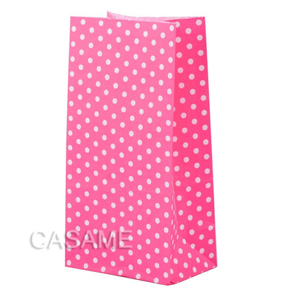 eybag New paper bag mini Stand up Colorful Polka Dot  Bags 18x9x6cm Favor  Open Top Gift Packing paper Treat gift Bag wholesale