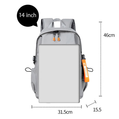 eybag Men's Waterproof Backpack Simple Solid Urban Man USB Backpacks for Men Lightweight Commuter Laptop Backpack Trend School Bag