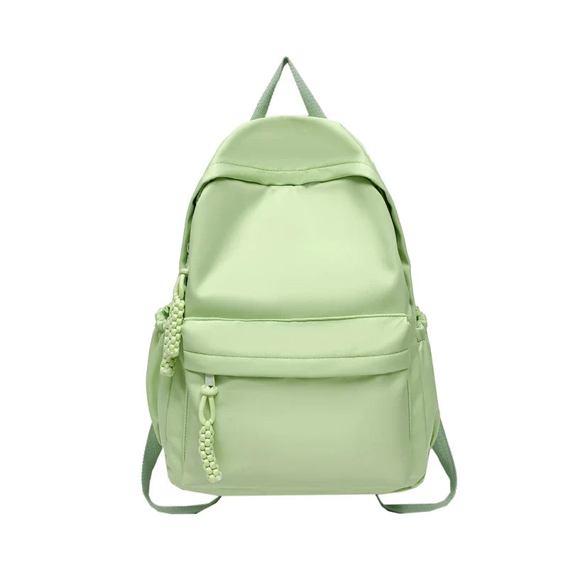 eybag Solid Color Fresh Backpacks Waterproof Nylon School Bags For Teenage Girls Sweet Pink Satchels Korea Green Casual Packages