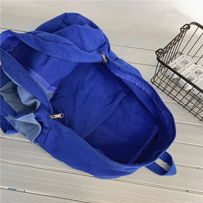 eybag Trendy Cool Canvas Women Backpack Female Leisure Laptop Backpack For College Students Schoolbag Girl Boy Travel Rucksack Bookbag