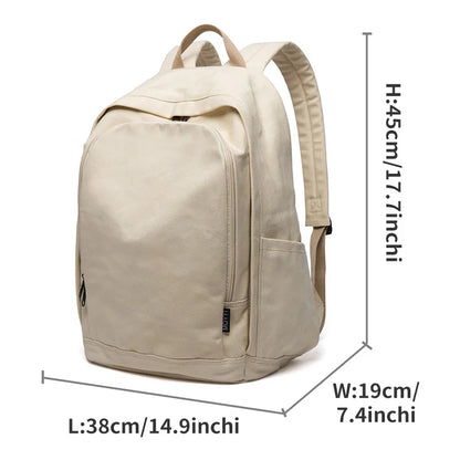 eybag 35L School Backpack for Women Lightweight Canvas Daily Rucksack 15.6 inch Laptop Bag Casual Unisex Travel Daypacks