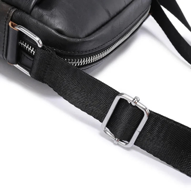 eybag Genuine Leather Men's Messenger Bags Male Crossbody Bag Cow Leather Casual Shoulder Handbag for Men