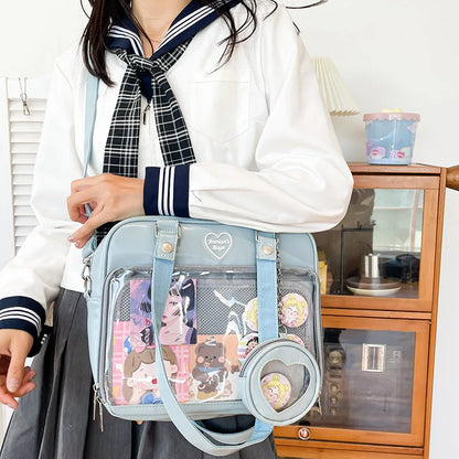 eybag Lovely JK Uniform Bag Girls High School Student Tote Bag New PU Shoulder Bag Itabag Women Crossbody Bags Handbags and Purse