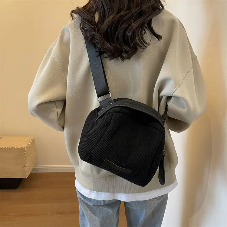 eybag New 2024 Corduroy Bag Women Korean Fashion Shell Bag Soft Crossbody Bags For Women Designer Bag Purses and Handbags Bolso Mujer