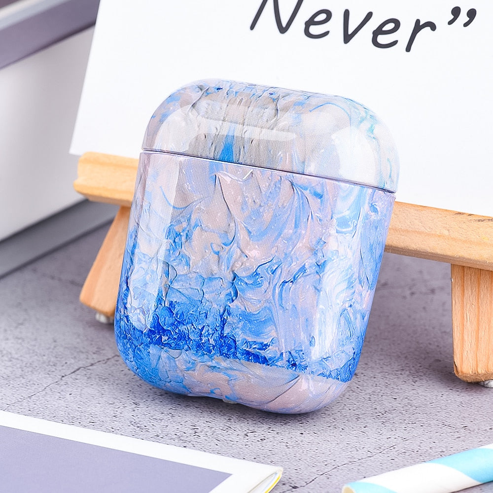 eybag Marble Pattern Cases For Airpods 1 2 3 Earphone Case Cover Charging Box Shell For AirPods Pro 2 Air Pods 1 Protective PC Sleeve