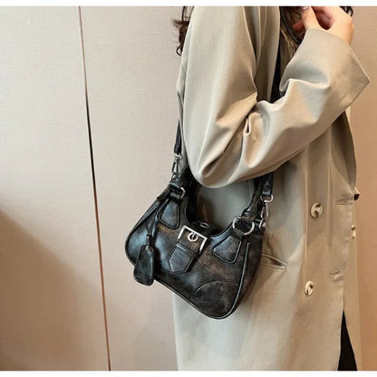 eybag Vintage Solid Tote Hobos Shoulder Crossbody for Women Handbags Purse New Trendy Messenger Bag Satchel High Quality