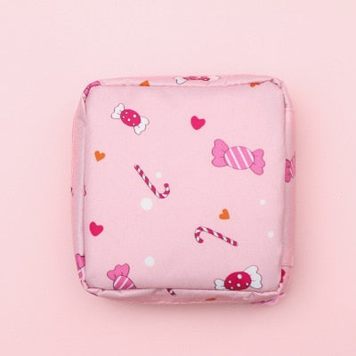 eybag Fashion Waterproof Tampon Storage Bag Cute Sanitary Pad Pouches Portable Makeup Lipstick Key Earphone Data Cables Organizer