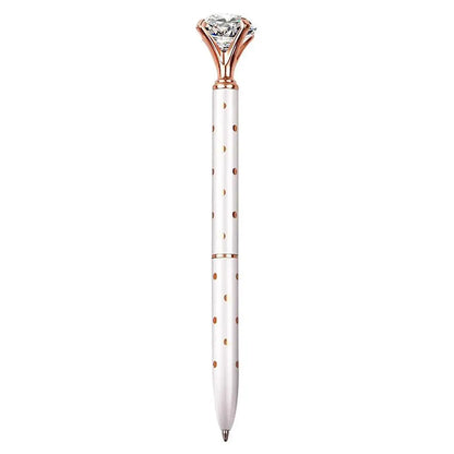 eybag Large Diamond Crystal Pen Ballpoint Pen Student Stationery Office Business Gifts 1.0mm Metal Nib Rhinestone Pen Ball Point Pen