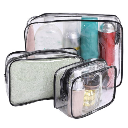 eybag Transparent Cosmetic Bag PVC Women Zipper Clear Makeup Bags Beauty Case Travel Make Up Organizer Storage Bath Toiletry Wash Bag