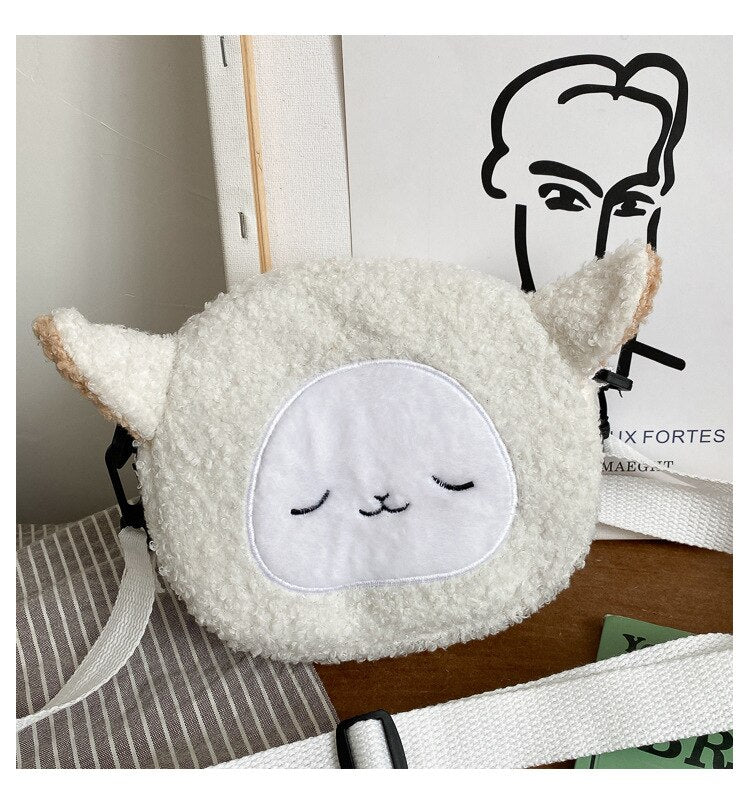 eybag Japanese Style Kawaii Bag Women Cartoon Plush Shoulder Bag for Women New Crossbody Bag Small Phone&Purse Bag Bolsa Feminina