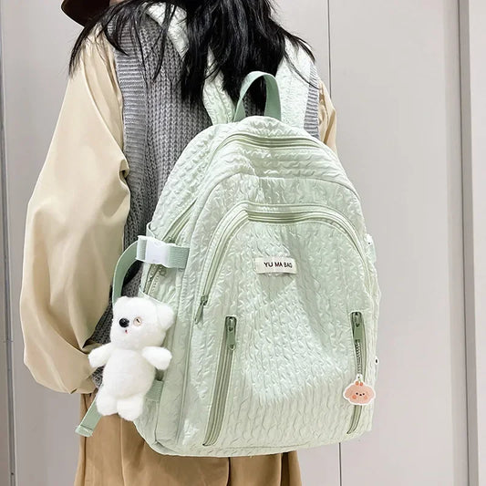 eybag Japanese Student Backpack NEW Nylon Girls School Bag High Capacity Women Backpack Female Cute Leisure Waterproof Travel Mochila