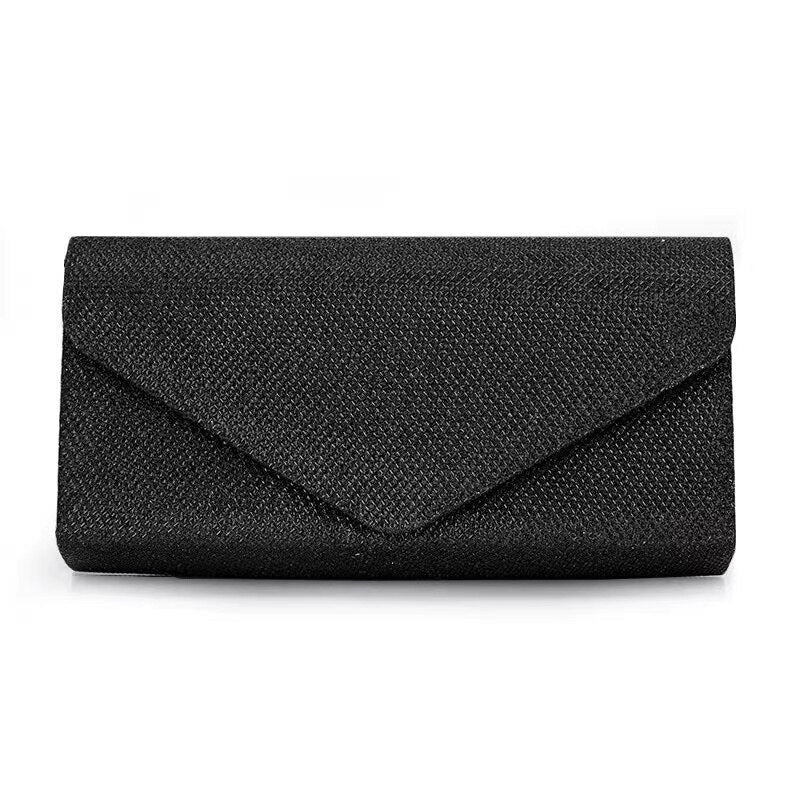 Lkblock Fashion Ladies Glitter Evening Satin Bridal Clutch Diamond Bag Womens Wedding Party Prom Envelope Handbag Party Banquet Bags