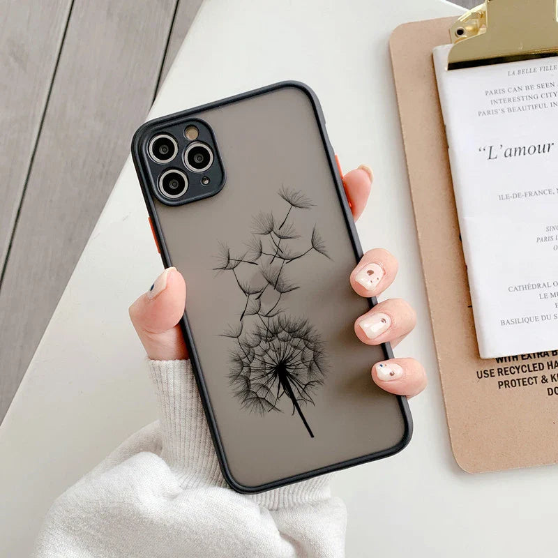 eybag Simple daisy flower Phone Case For iPhone 15 13 12 11 Pro Max 14 Plus 12 13 Mini XS X XR 7 8 Plus SE 2020 Shockproof Back Covers