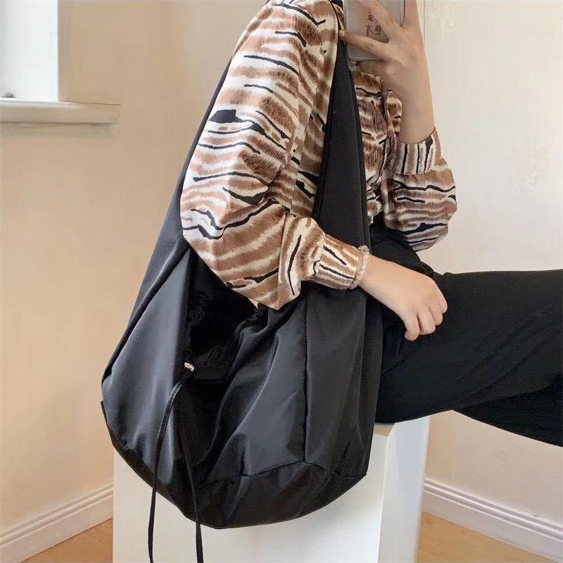 eybag Nylon Crossbody Bags for Women Totes Folds Underarm Canvas Bag Female Large Capacity Casual Handbag Women's Bags Satchel Purses