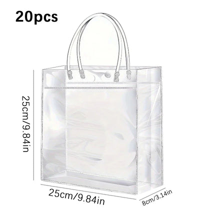 eybag 20pcs Transparent Gift Bags, Candy Bags, Christmas, Halloween, Souvenirs, Parties, Birthday Gifts, Anniversaries, Weddings