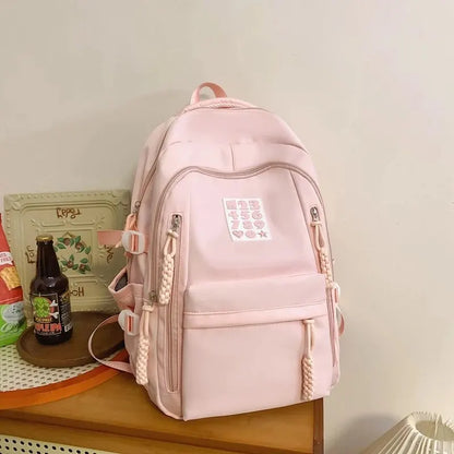 eybag Fashion Women Large Capacity Backpack For Teenagers Black School Bag Female Business Travel Bookbag Girl Waterproof NEW Mochila