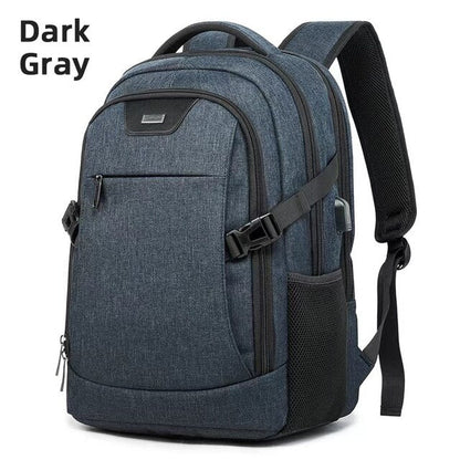 eybag New Fashion Water Resistant Business Backpack For Men Travel Notebook Laptop Backpack Bags USB Charger Male Mochila