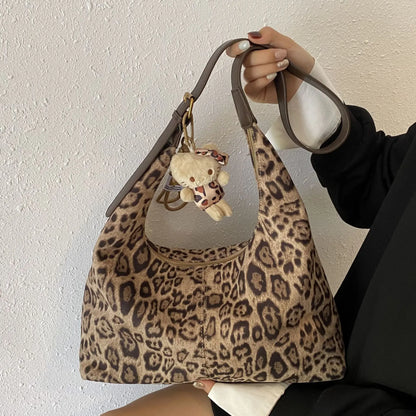 eybag Large Leopard Hobos Shouler Crossbody Bags for Women Handbags Purses 2024 New Vintage Ladies Messenger Bag