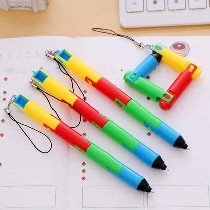 eybag Creative Foldable Ballpoint Pens Novely Removable Toys Pen For Kids Student Stationery Office School Supplies Gifts Souvenir