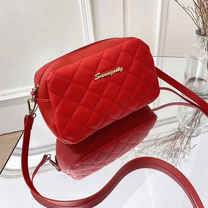 eybag Tassel Small Messenger Bag For Women Trend Lingge Embroidery Camera Female Shoulder Bag Fashion Chain Ladies Crossbody Bags