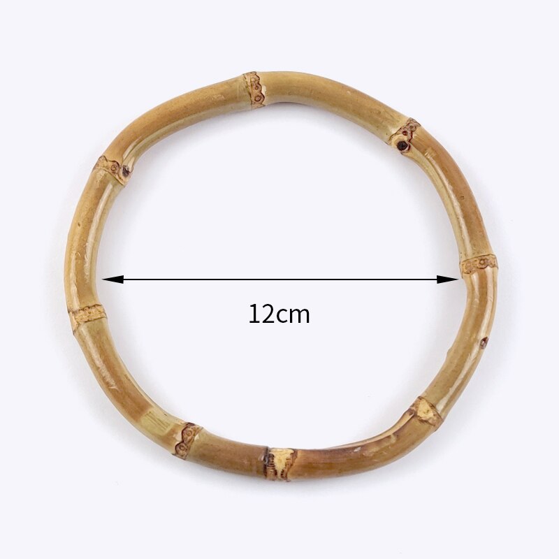 eybag 1/2Pcs Round D-shaped Wooden Bag Handle Metal Ring Handles for Handbag  Replacement DIY Purse Luggage Handcrafted Accessories