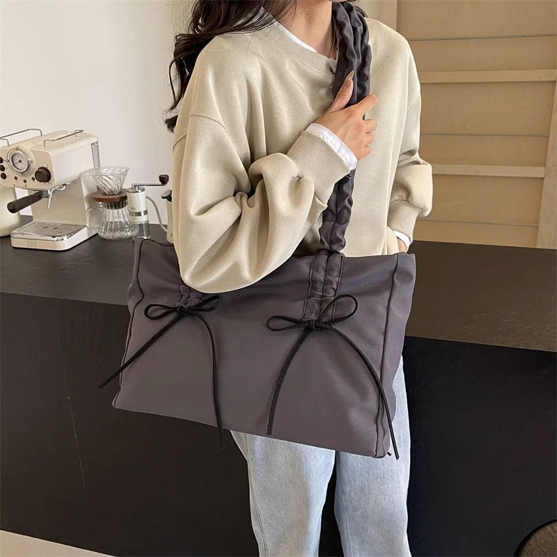 eybag Fashion Women Tote Bags Wrinkled Straps Shoulder Bolso Mujer Casual Daily Large Capacity Commute Crossbody Bolsas Femininas