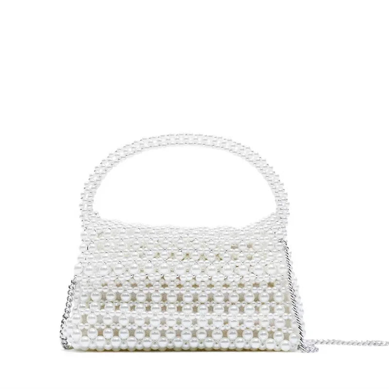 eybag Handmade Pearls Bag Luxury Beaded Women Handbags Brand Designer Bags for Women Shoulder Bag Wedding Evening Purse Crossbody Bags