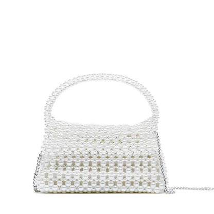 eybag Handmade Pearls Bag Luxury Beaded Women Handbags Brand Designer Bags for Women Shoulder Bag Wedding Evening Purse Crossbody Bags