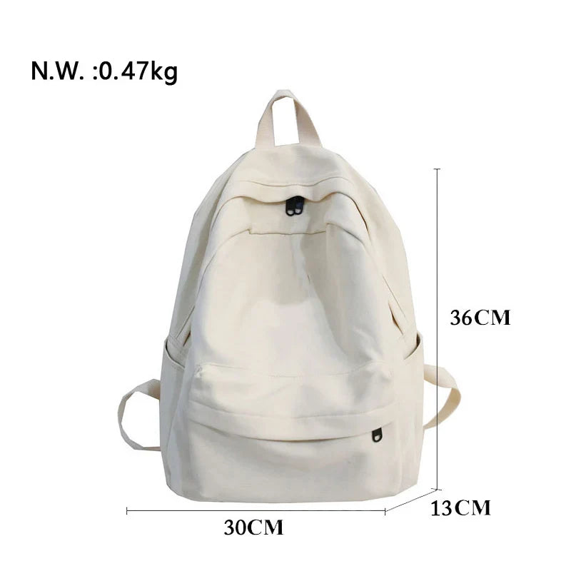 eybag Basic Canvas School Backpack