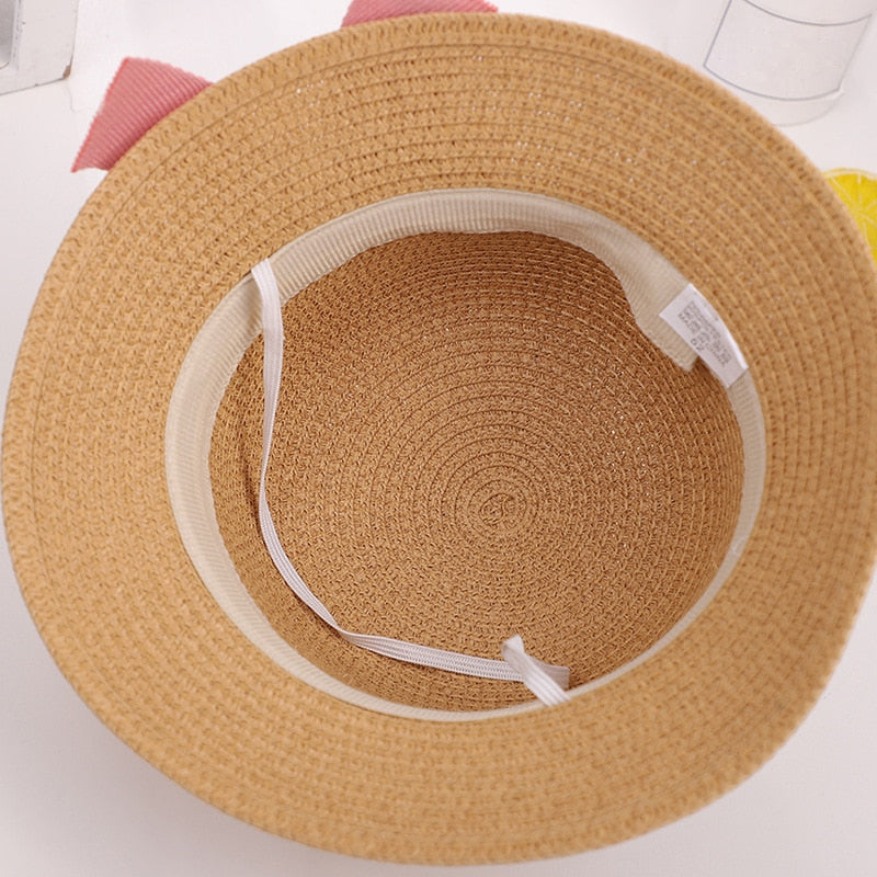 eybag Parent-Child Hat Crossbody Bag For Women Girls Same Paragraph Sun Hat Straw Sun Protection Beach Travel Holiday Parent-Child Cap